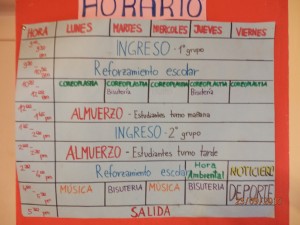 tagesplan - horario